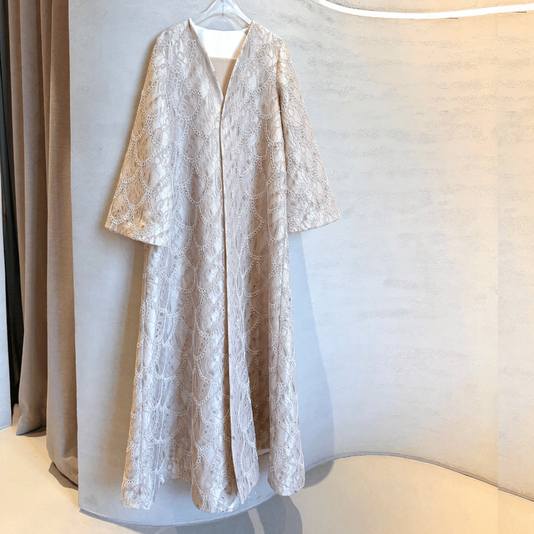 Braided Lace Abaya