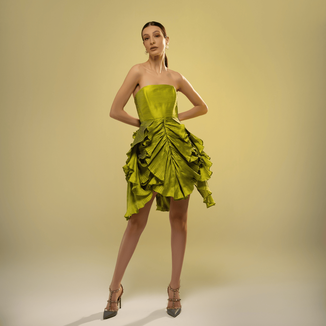 Butterfly Low Cut Dress
