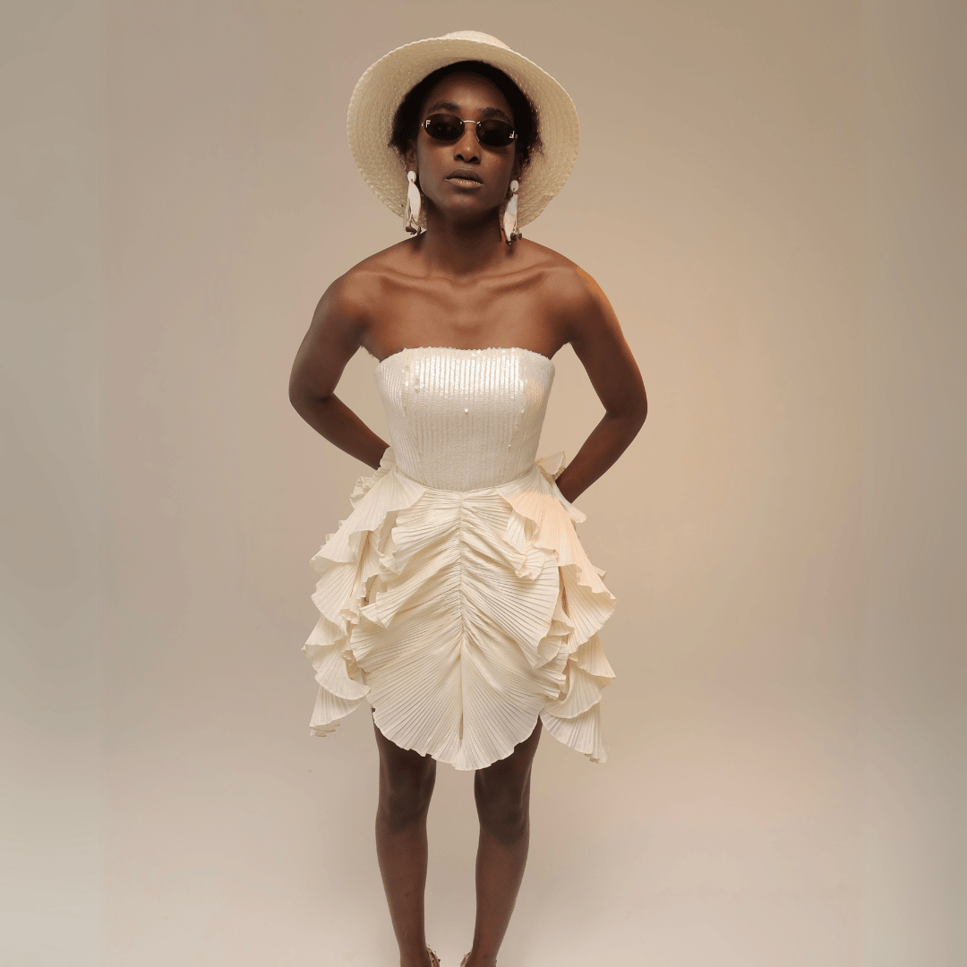 Butterfly Low Cut Dress