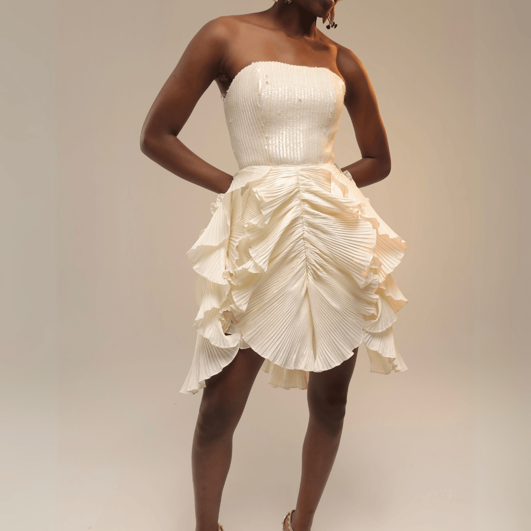 Butterfly Low Cut Dress