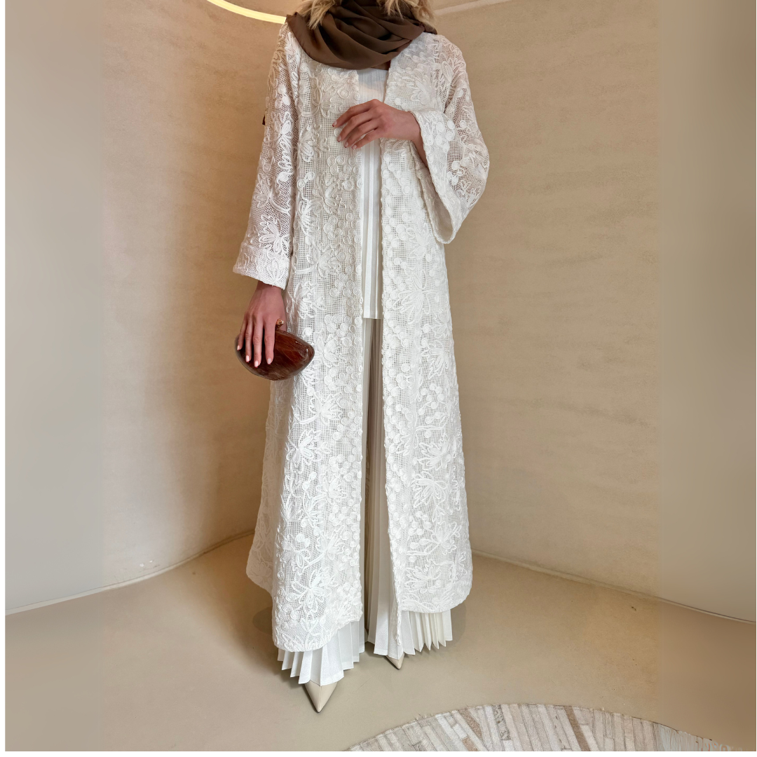 Flower Lace Abaya