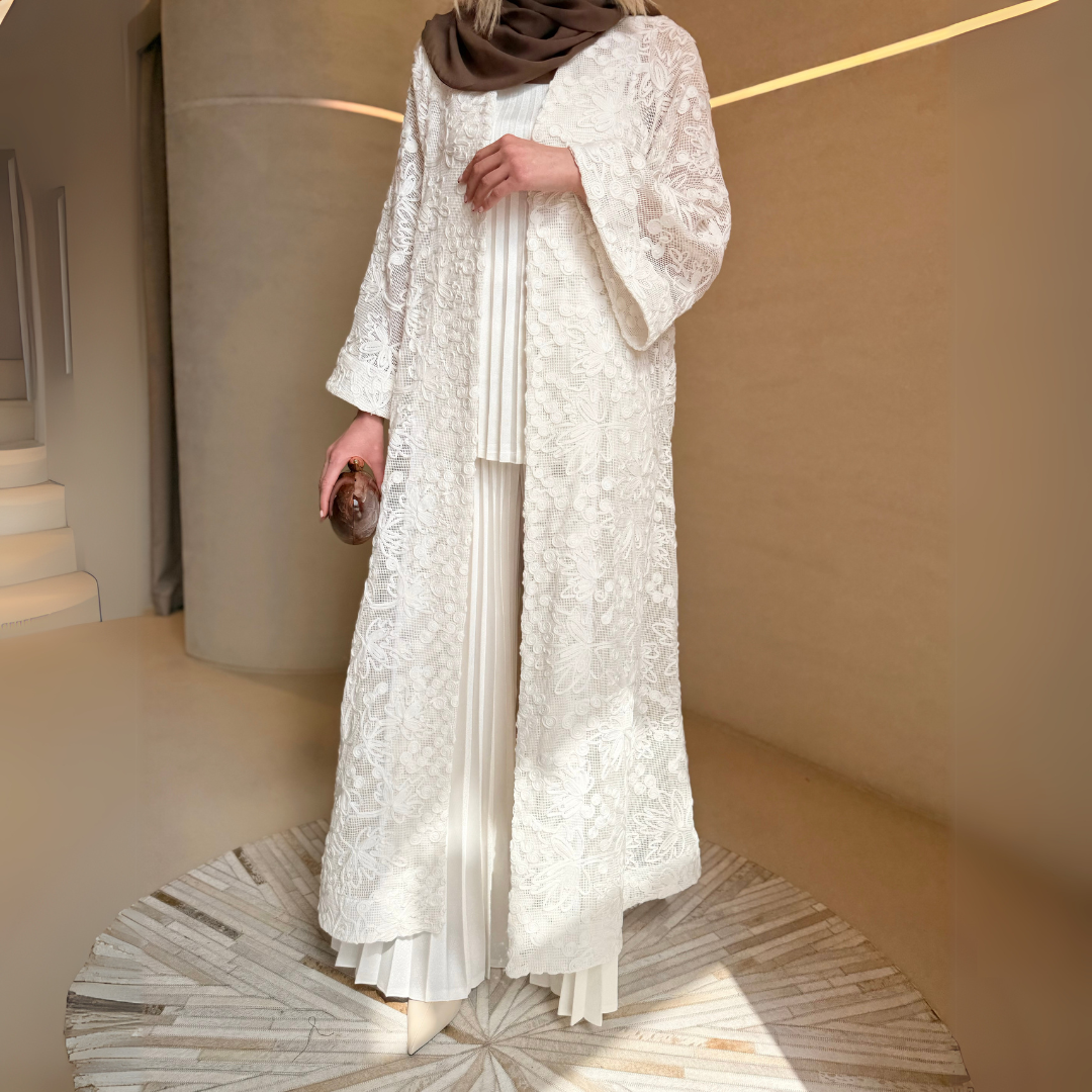 Flower Lace Abaya