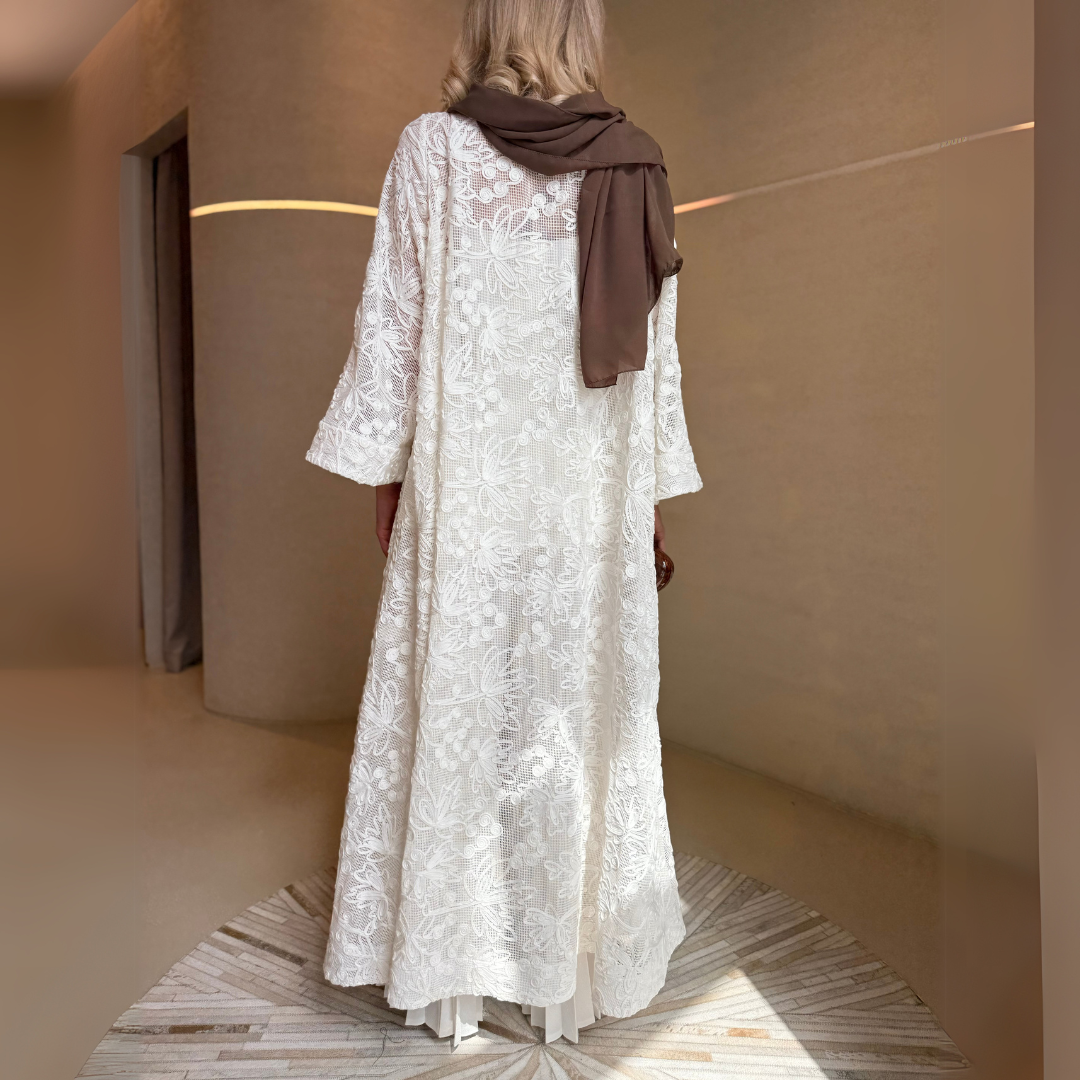 Flower Lace Abaya