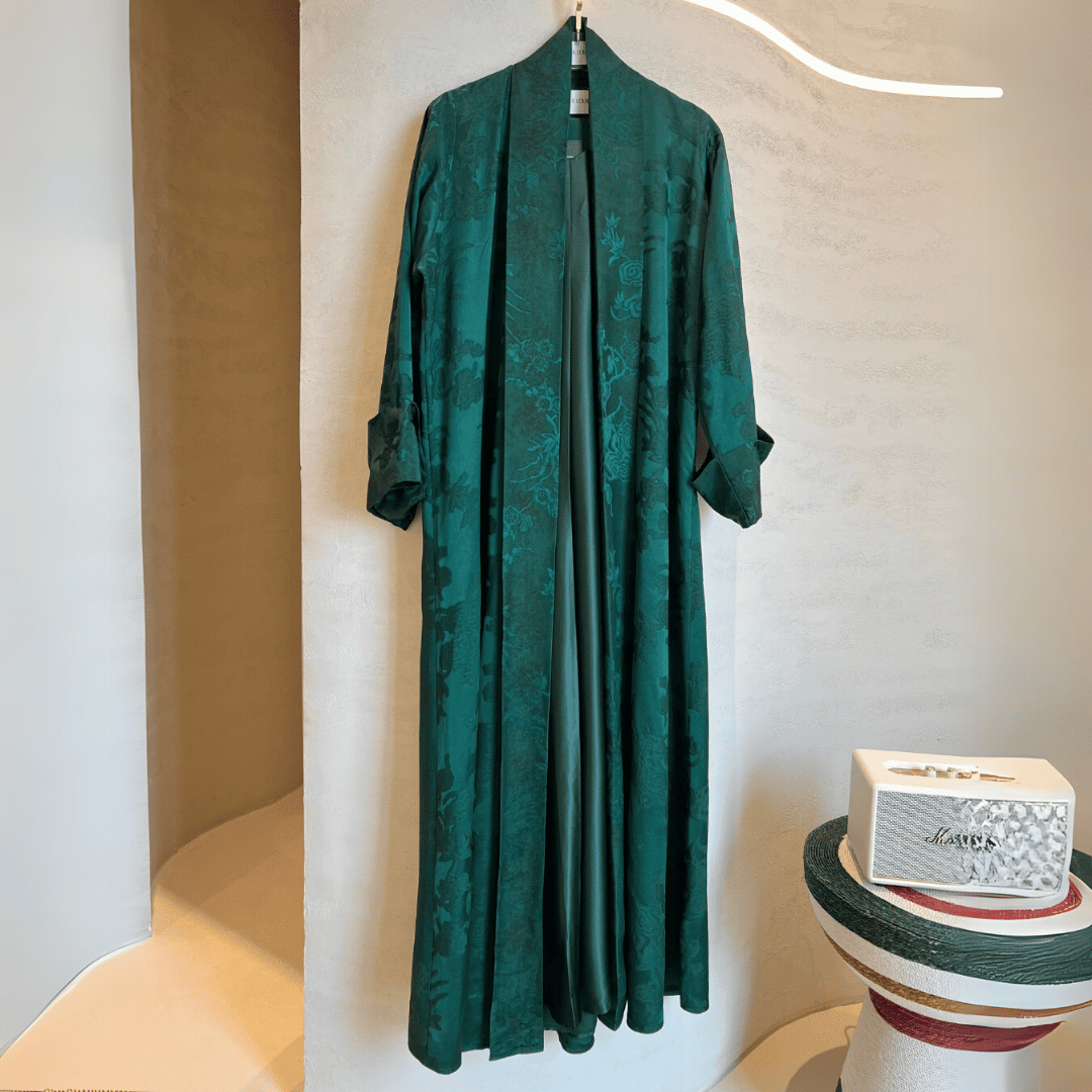 Jacquard Silk Abaya