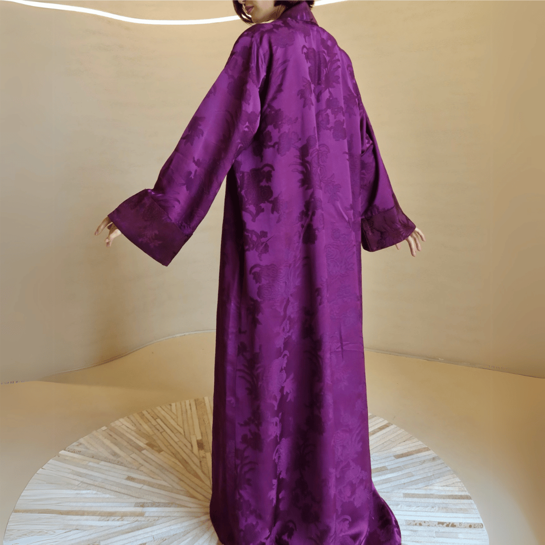 Jacquard Silk Abaya