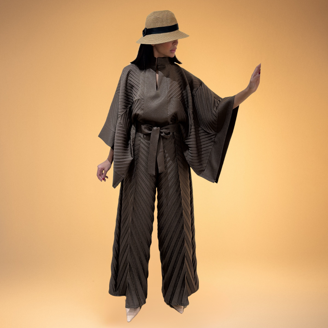 Kaftan Casual Pleated Set