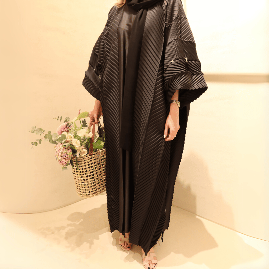 Linear Taffeta Abaya