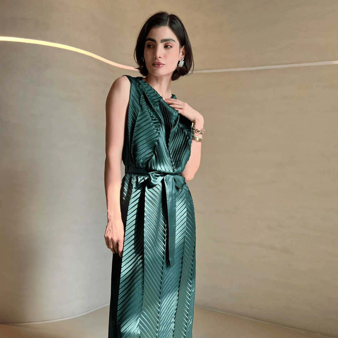 Silk Linear Dress