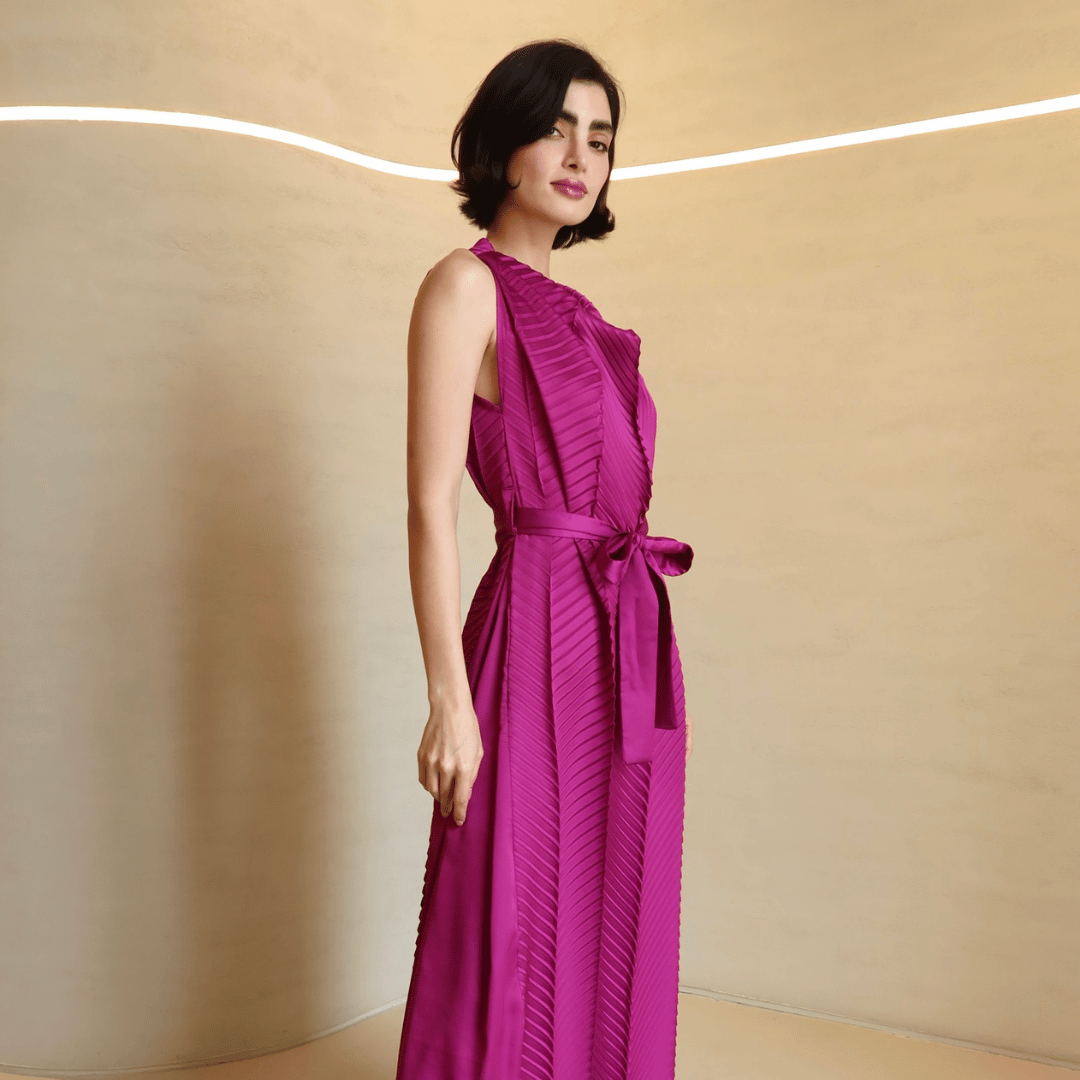 Silk Linear Dress