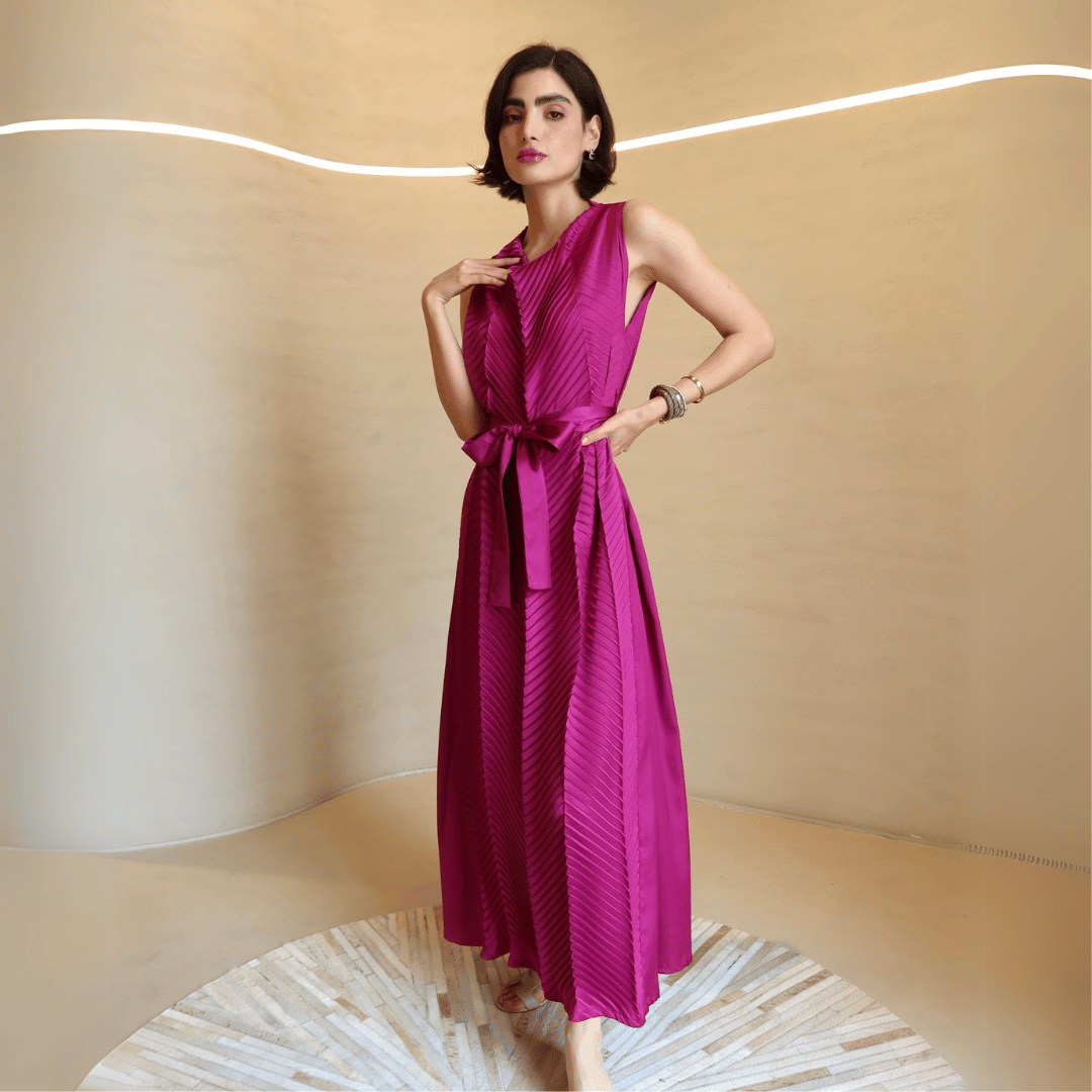 Silk Linear Dress