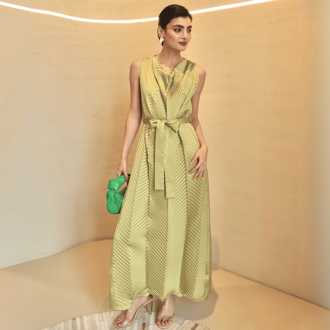 Silk Linear Dress