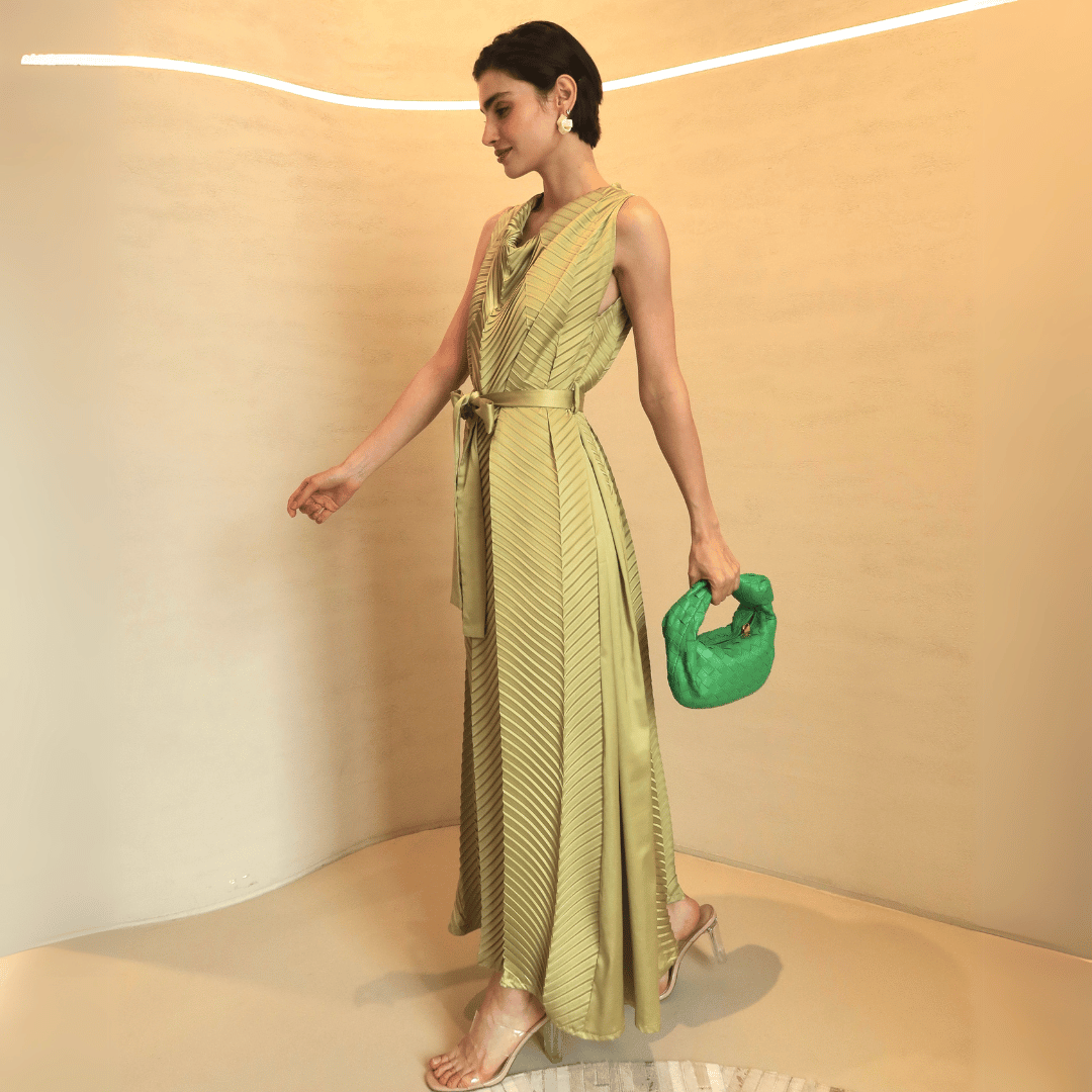 Silk Linear Dress