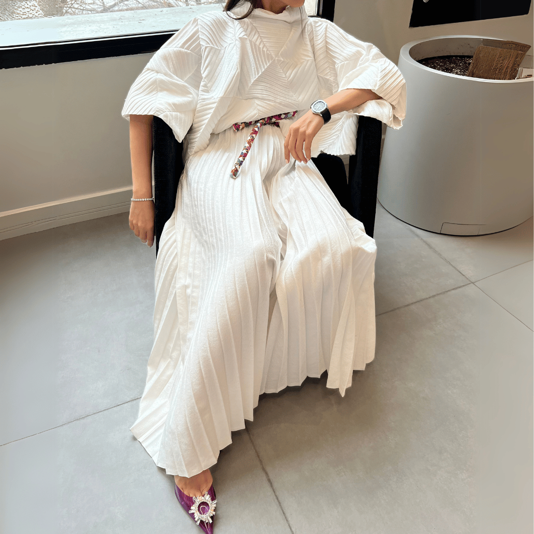 Squared Pleated Blouse