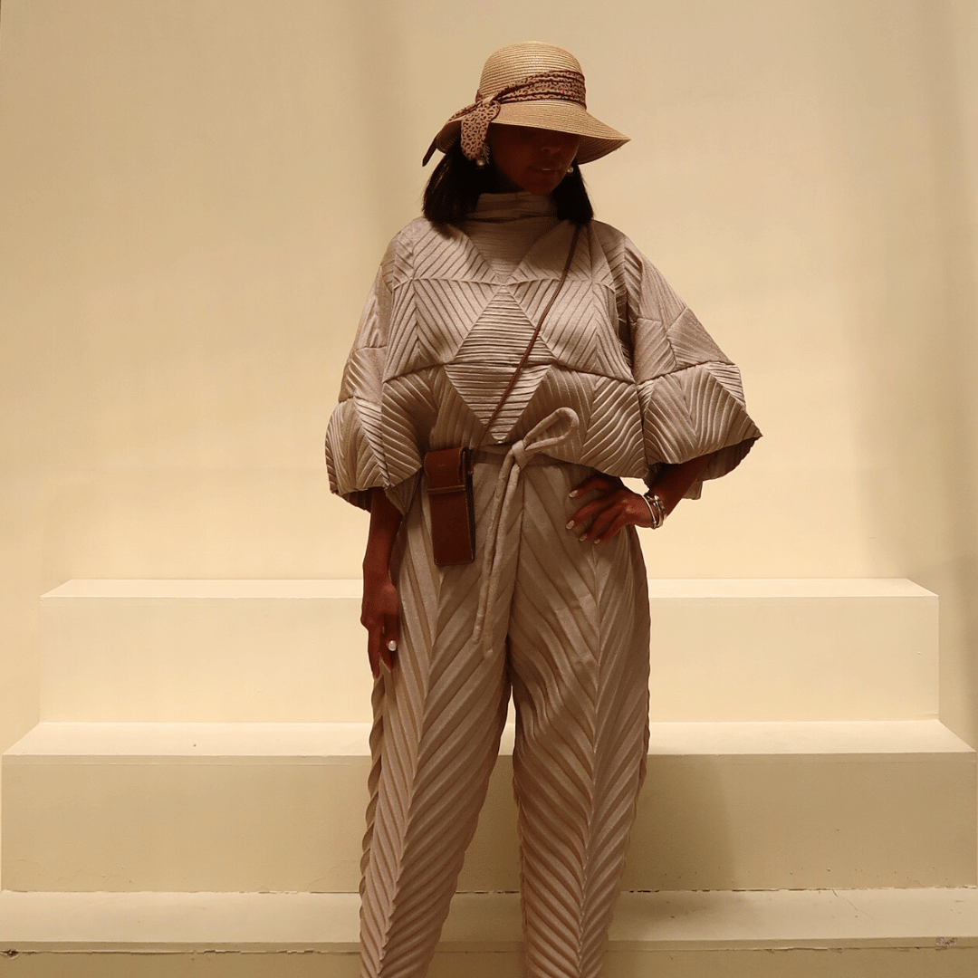 Squared Pleated Blouse