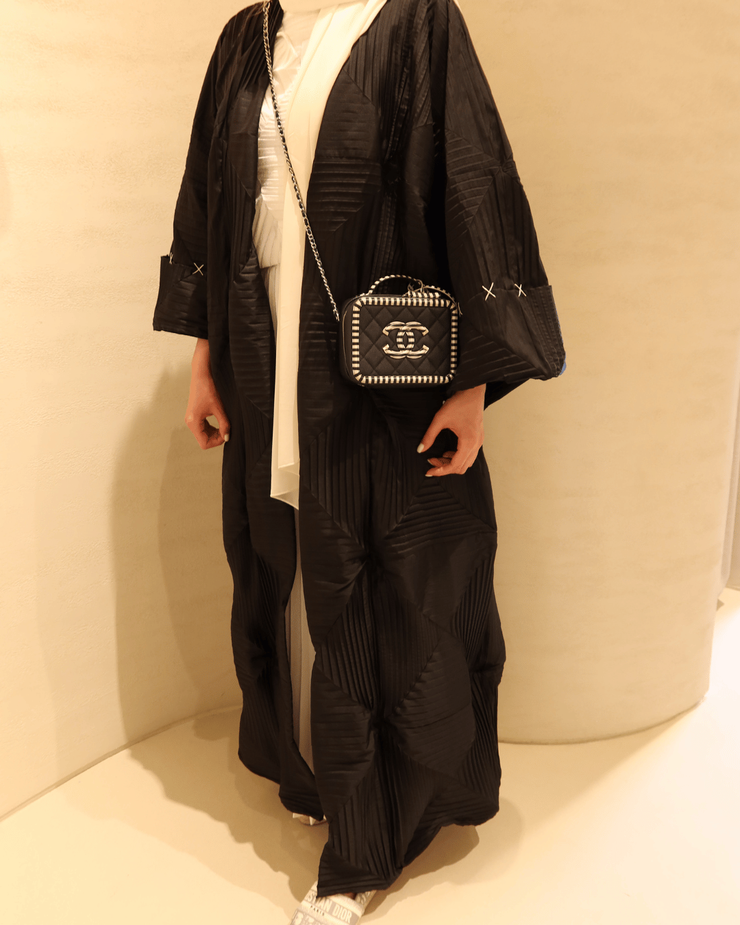 Squared Taffeta Abaya