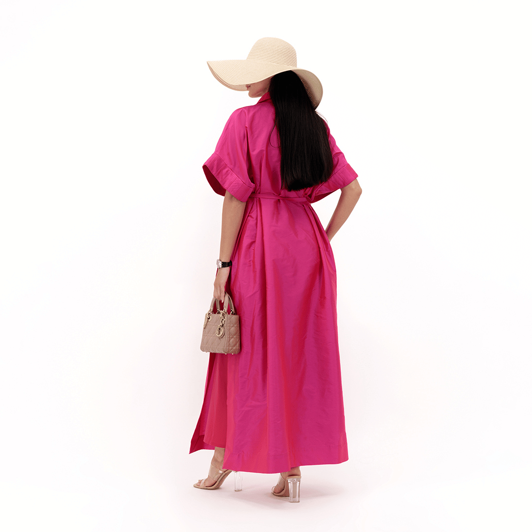 Sleeve Pleated Dress