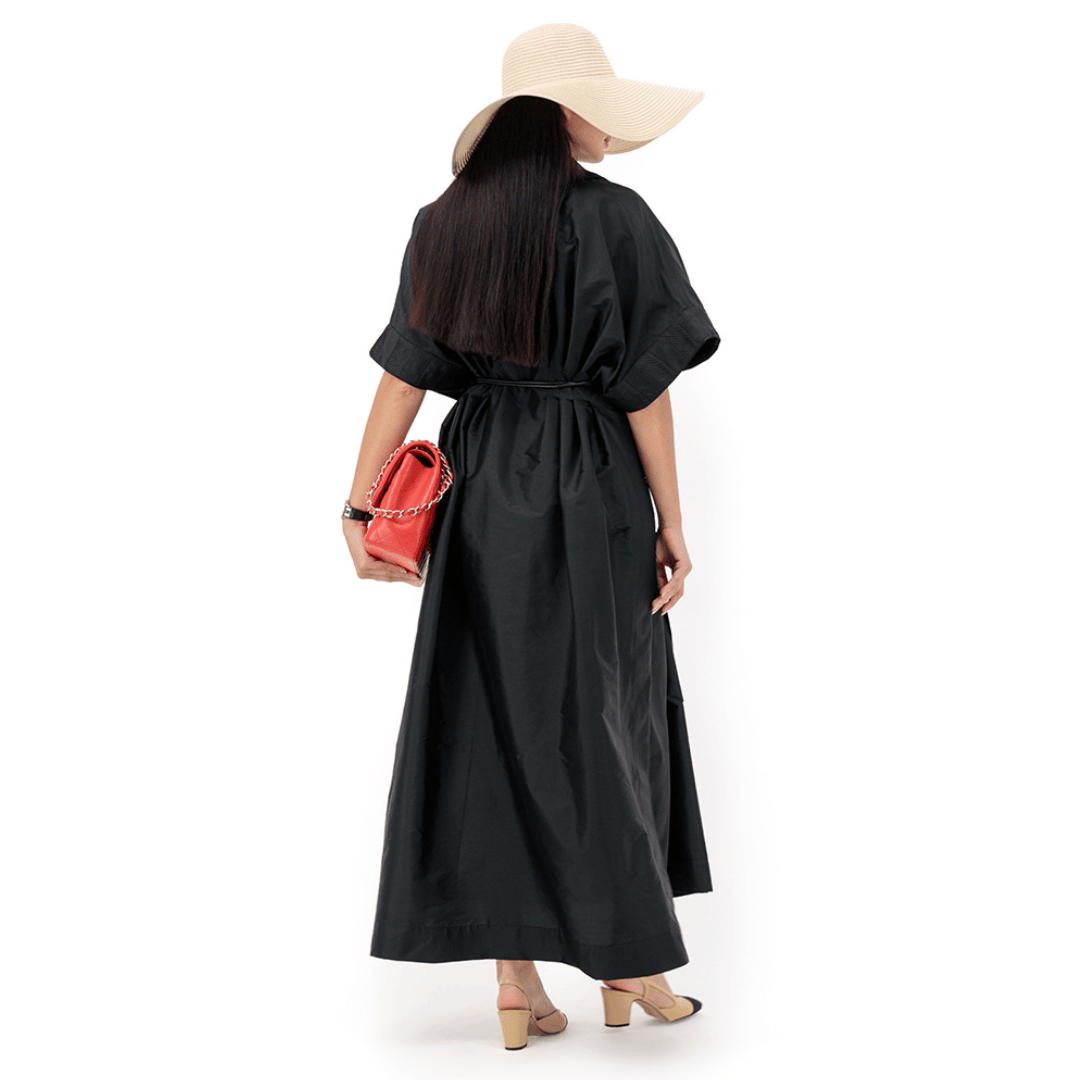 Sleeve Pleated Dress