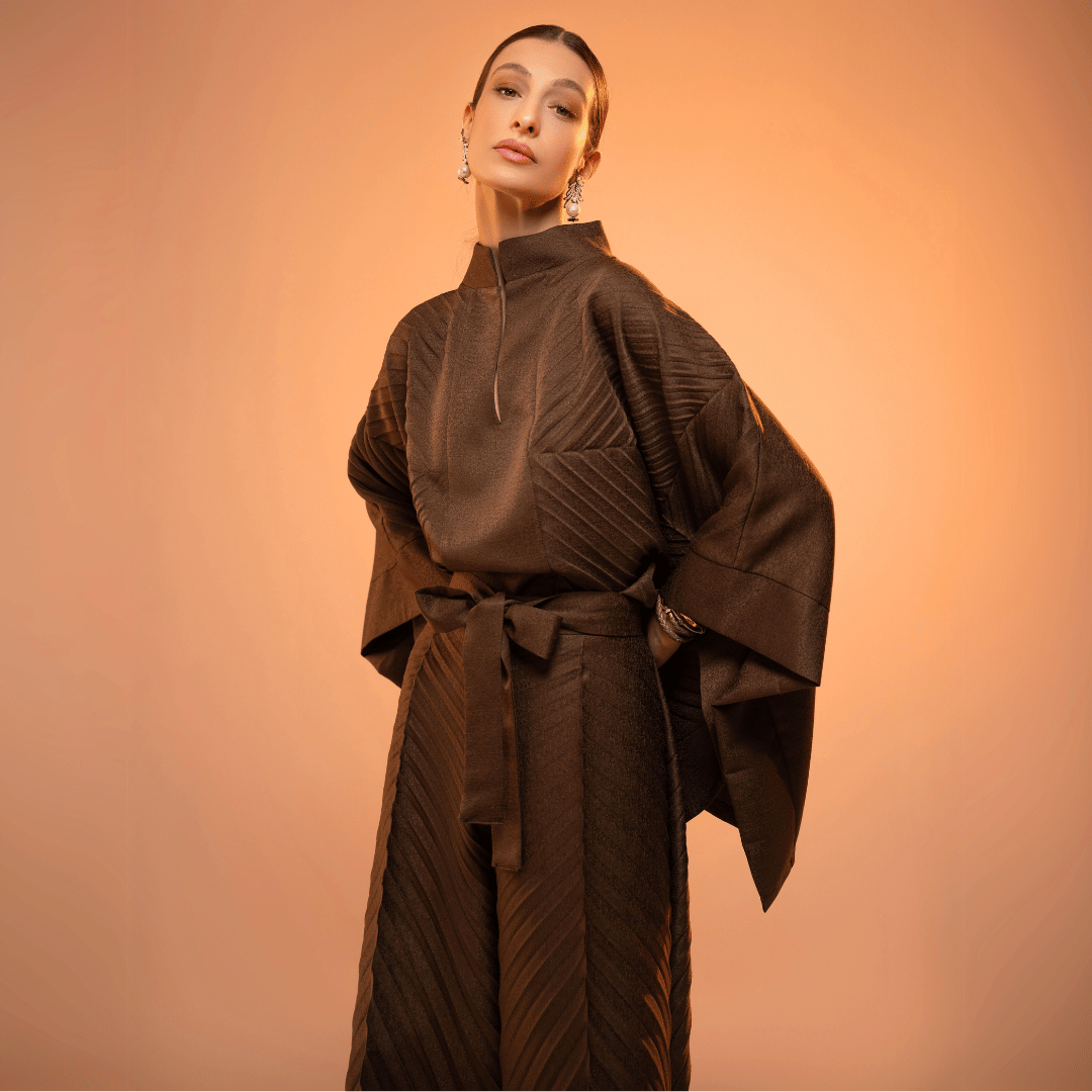 Kaftan Casual Pleated Set