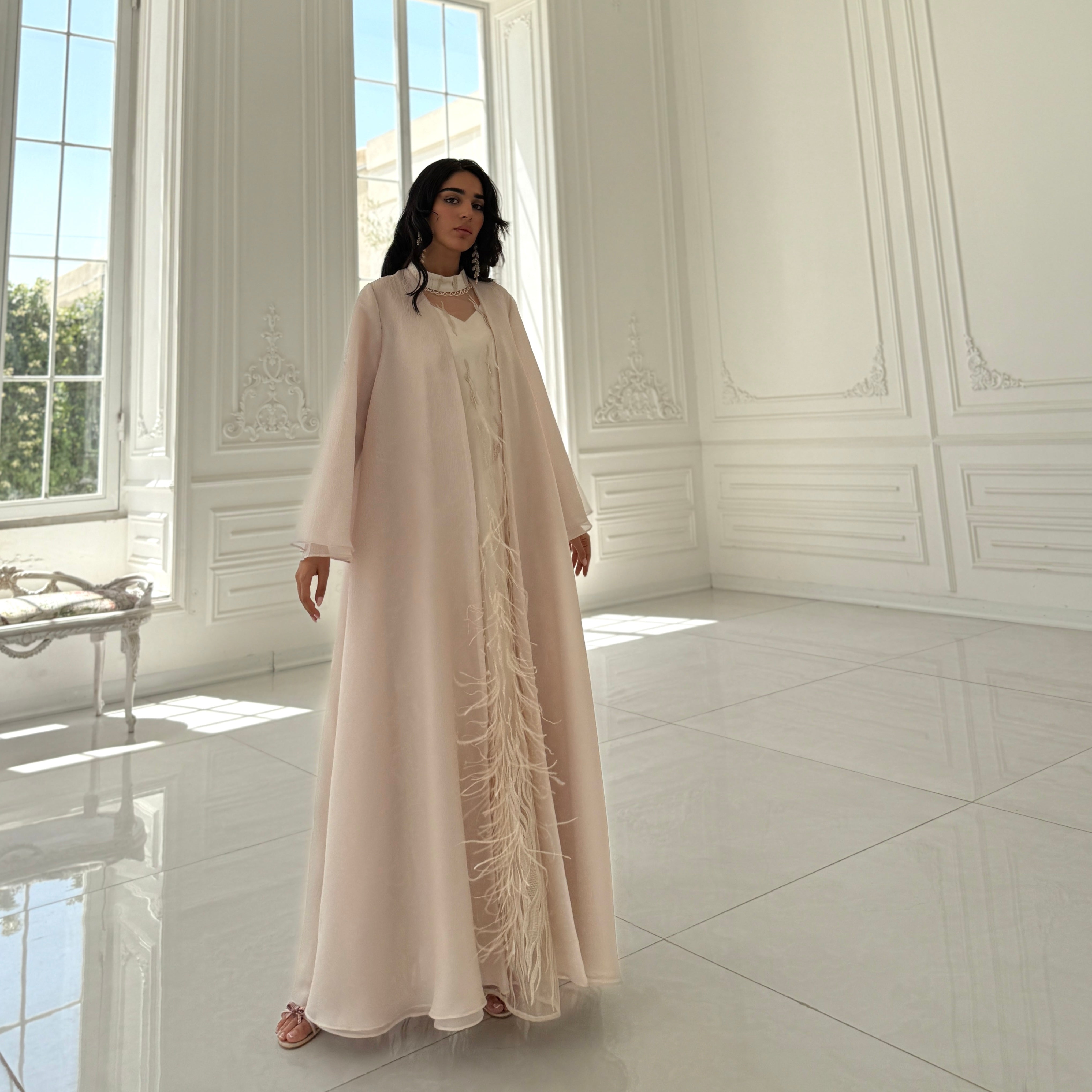 Furry Set Abaya