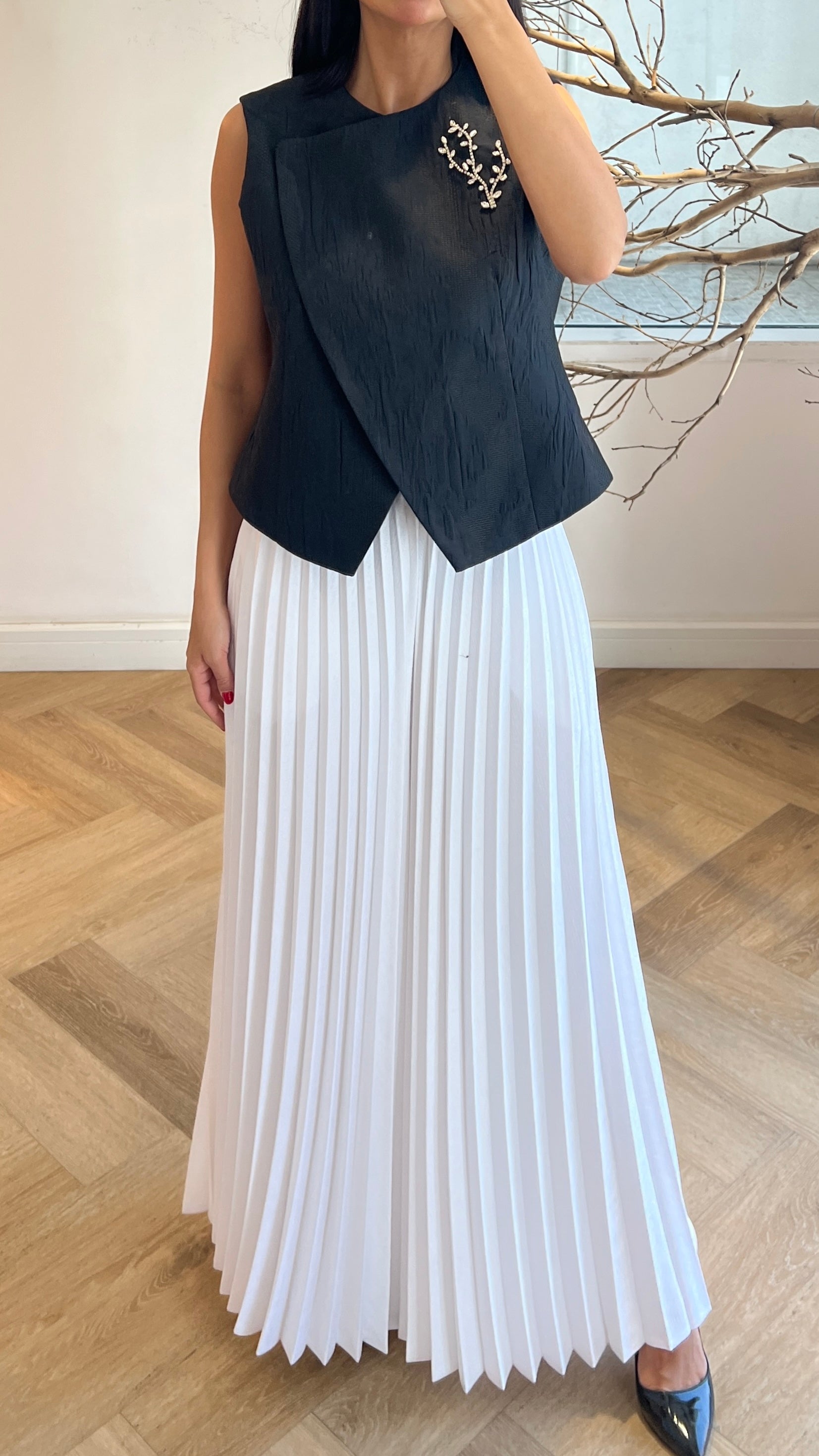 Stone Jacquard Top
